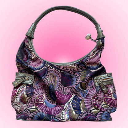 Kathy Van Zeeland Purple Shoulder Bag