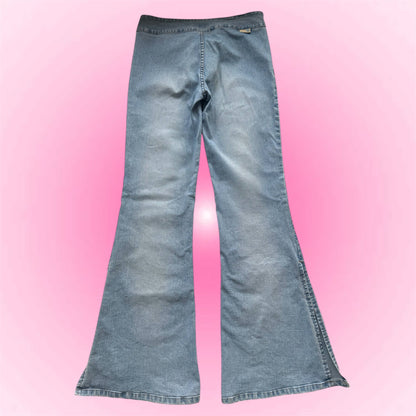 Flared Y2k belt jeans (S)