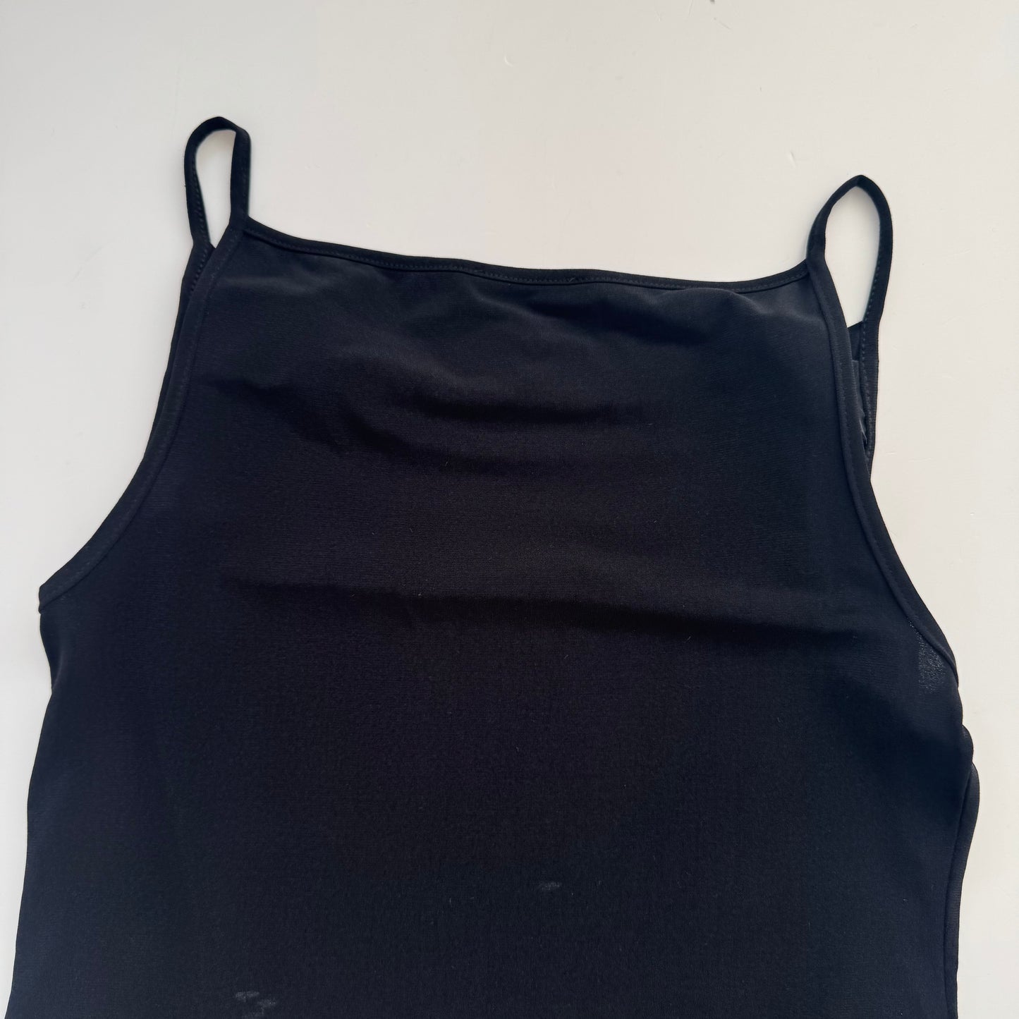 Vintage black waterfall top (M)