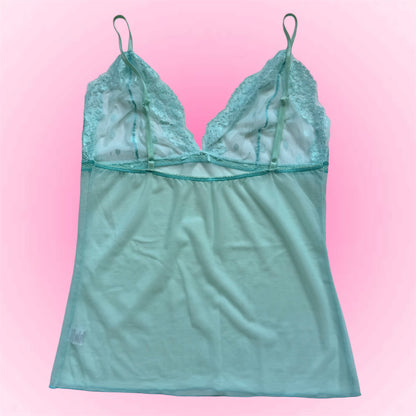 Blue mesh Top (M)