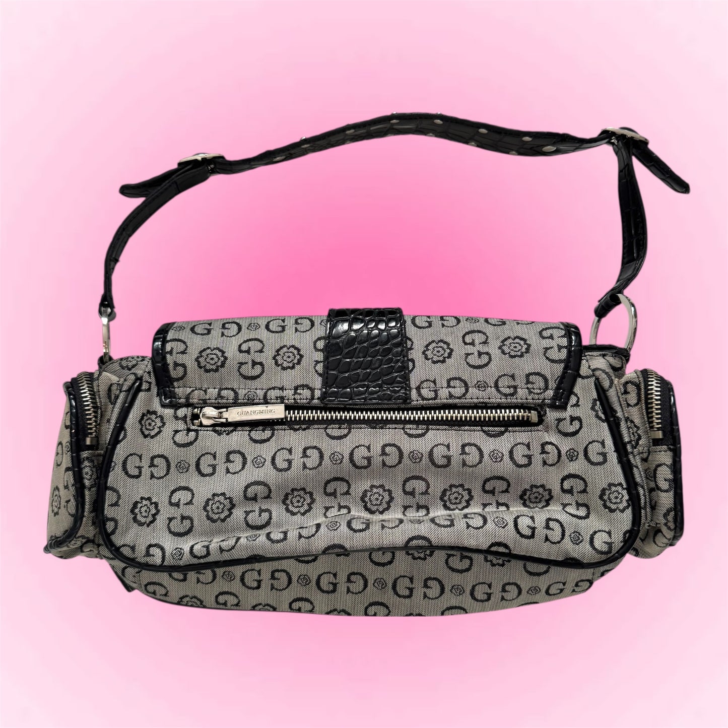 Grey Y2k shoulder bag