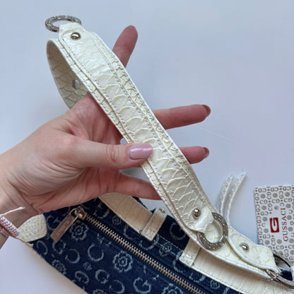 Gussaci Denim Shoulder Bag | New with tags