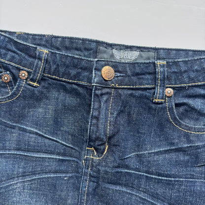 Rock & Republic Blue Denim Mini Y2k Skirt (XS)