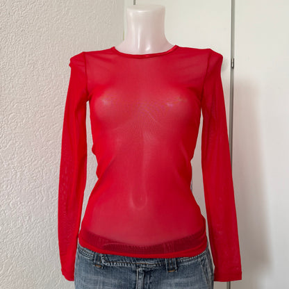Red Mesh Longsleeve (S/M)