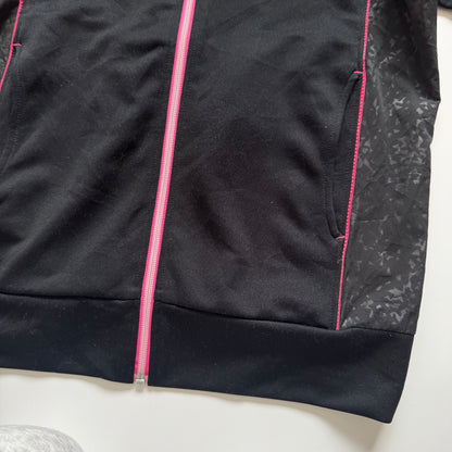 Black/pink Asics sport jacket (M)