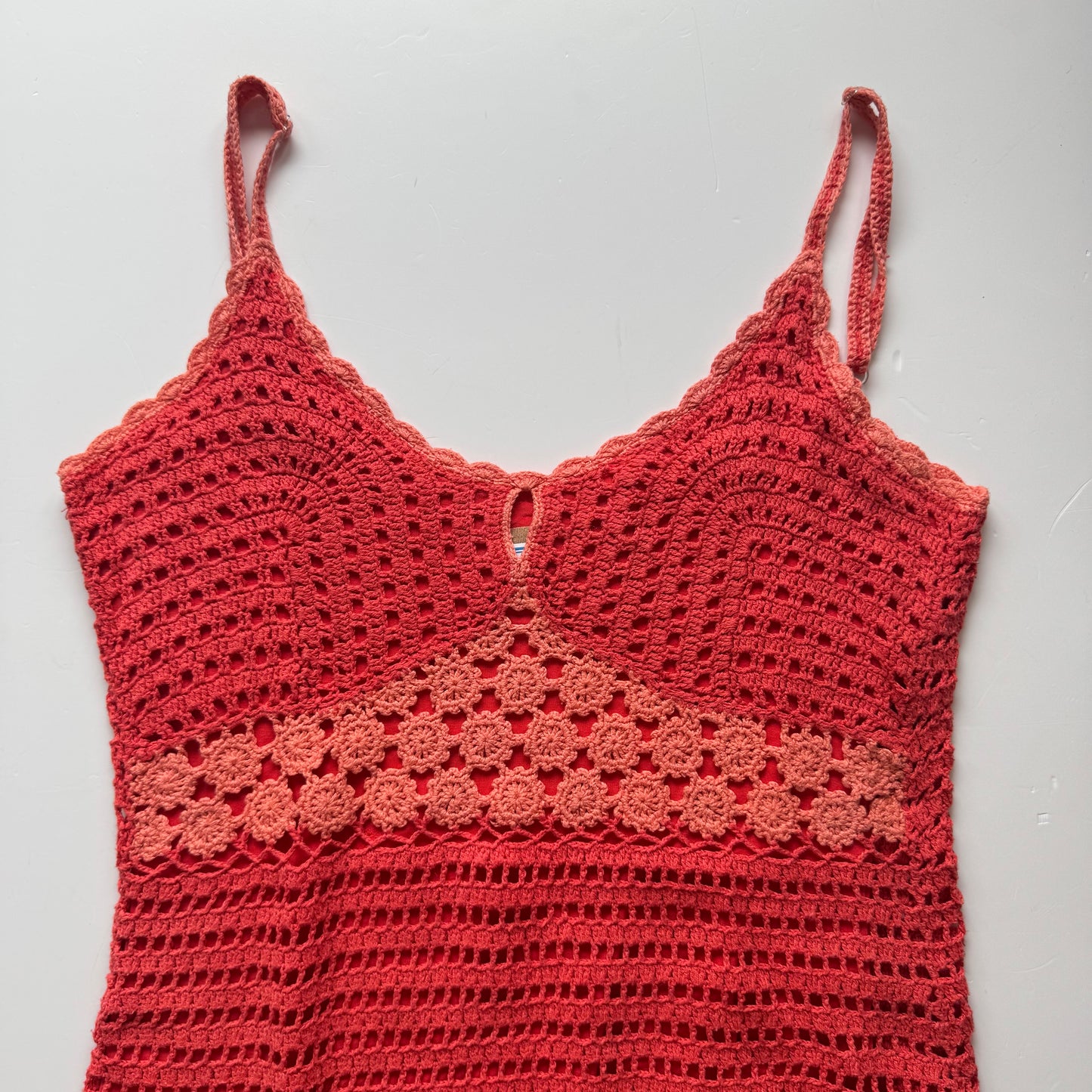 Crochet Y2K Mini Dress (S/M)