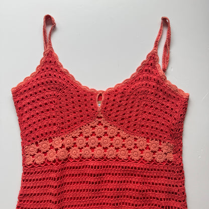 Crochet Y2K Mini Dress (S/M)