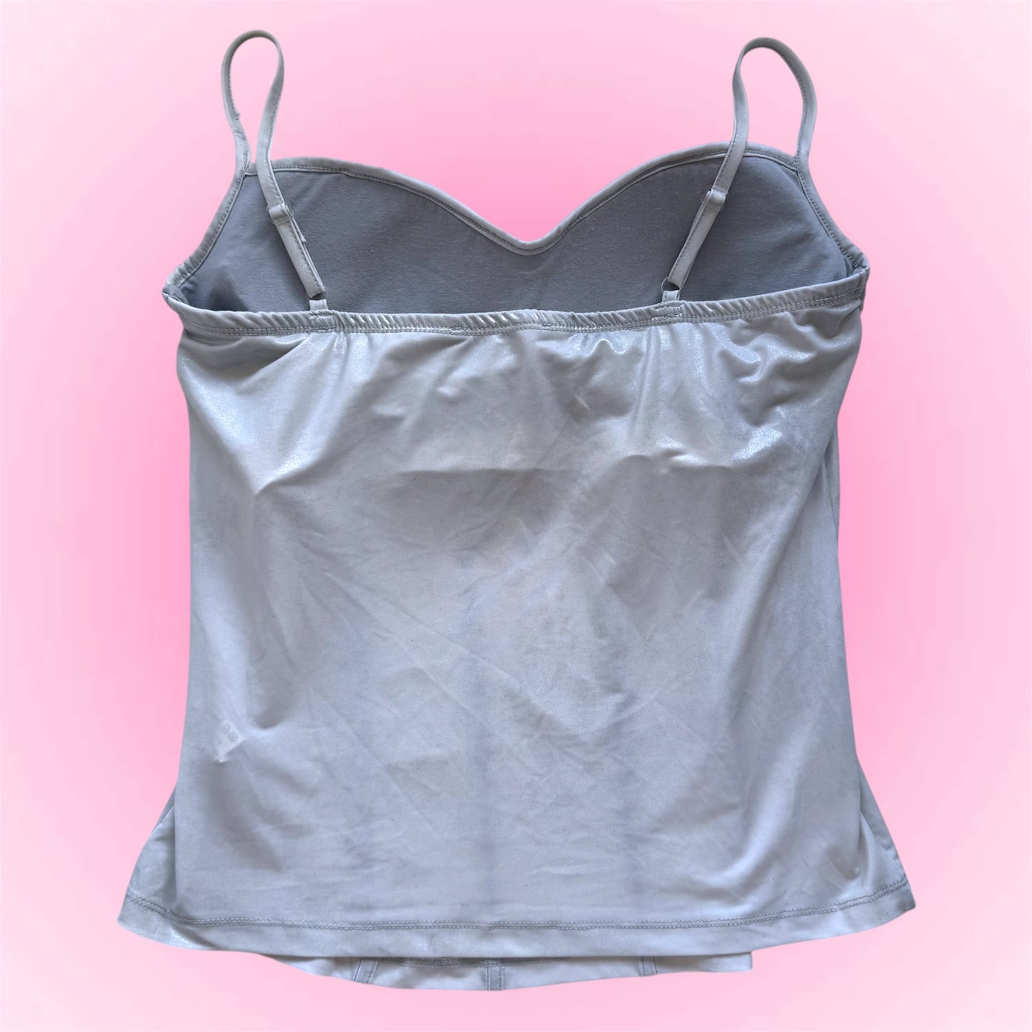 Silver Sequin Top (M)