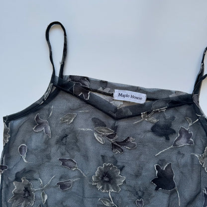 Grunge mesh flower top (M)