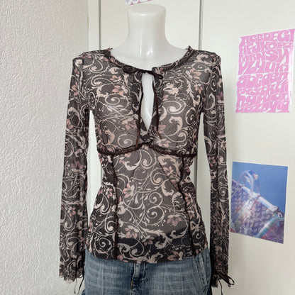 Brown coquette longsleeve (S)