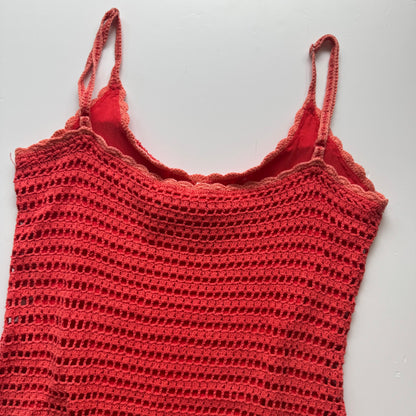 Crochet Y2K Mini Dress (S/M)