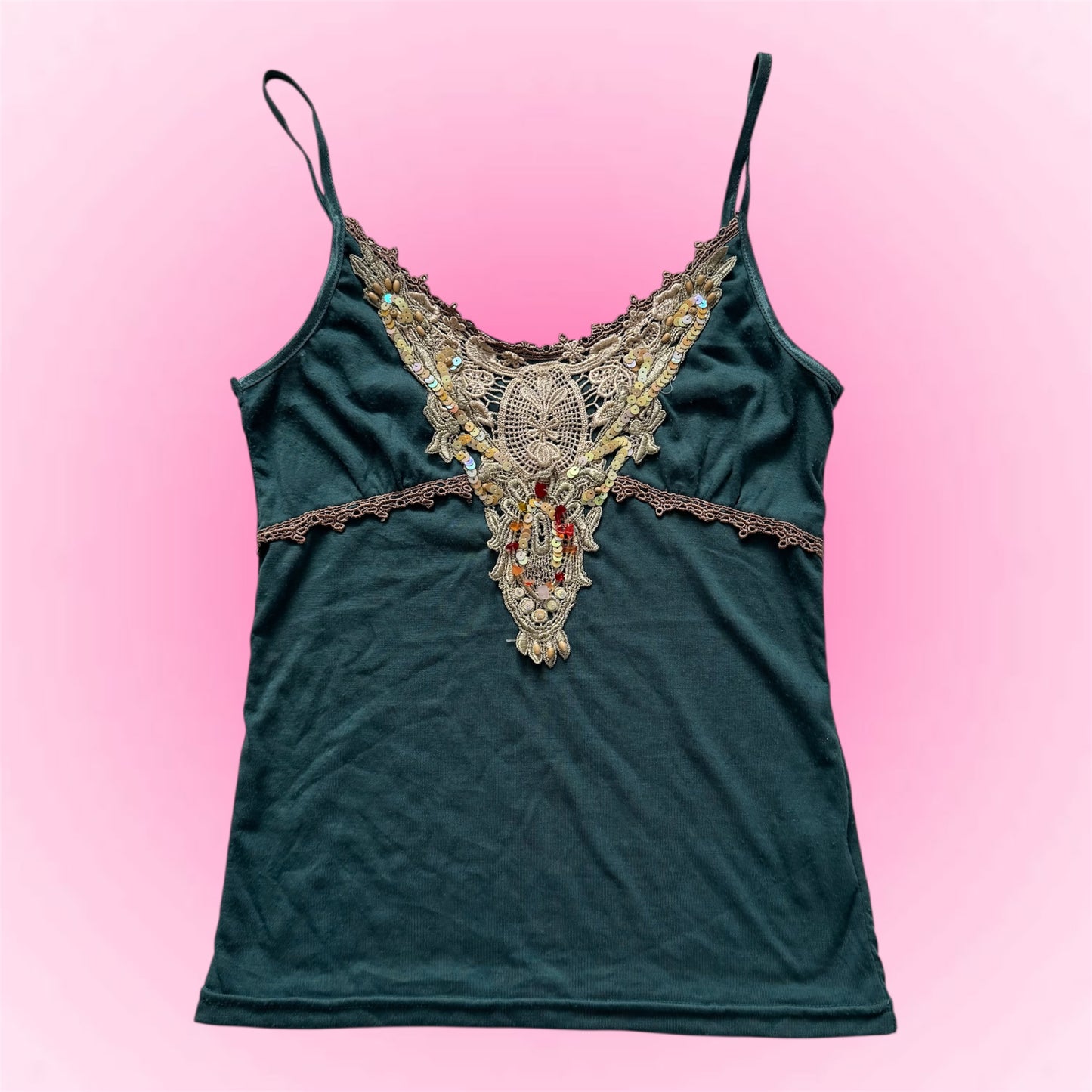 Blue fairy sequin top (S)