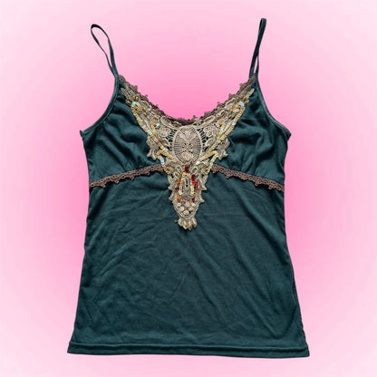 Blue fairy sequin top (S)