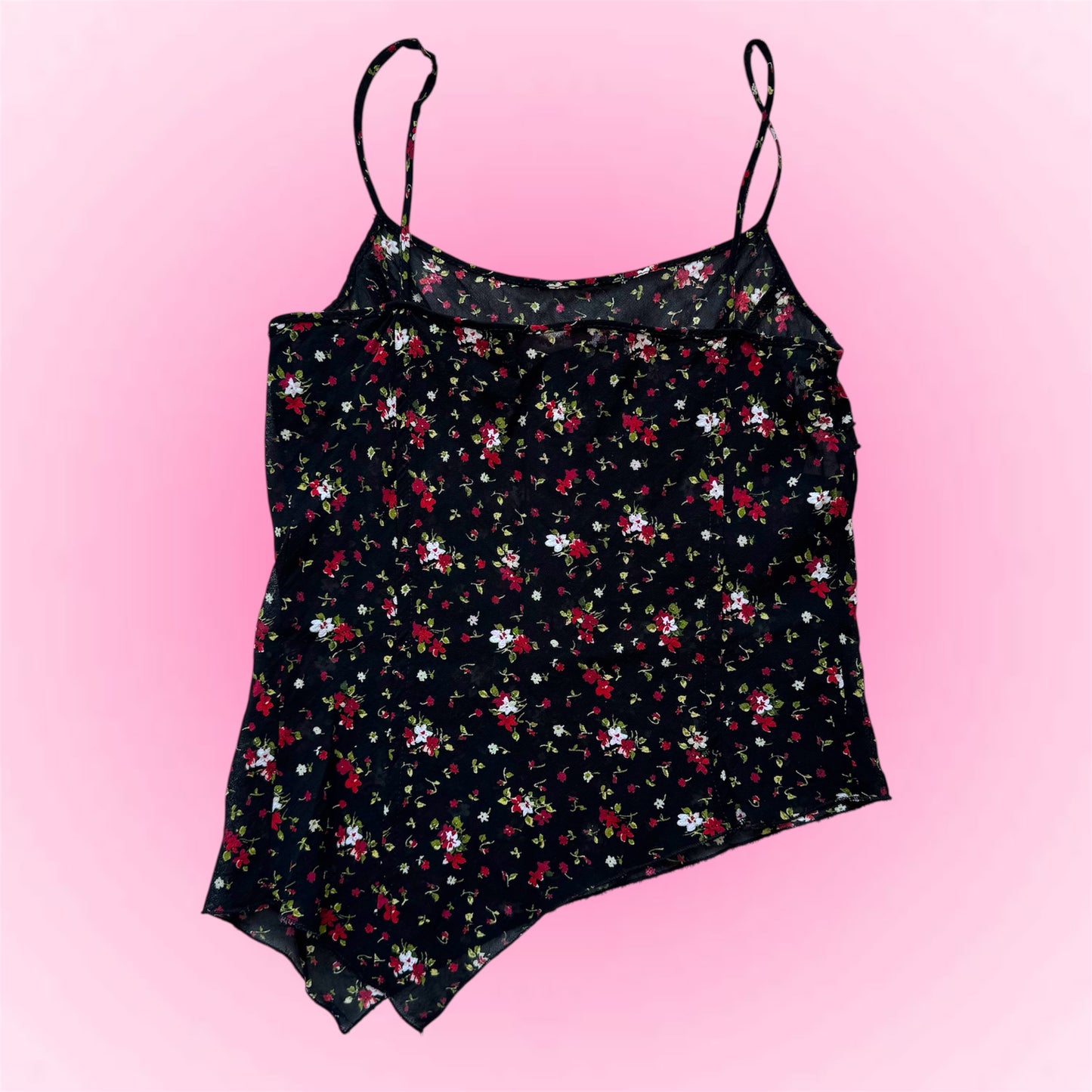 Y2k cute asymmetrical top (S)