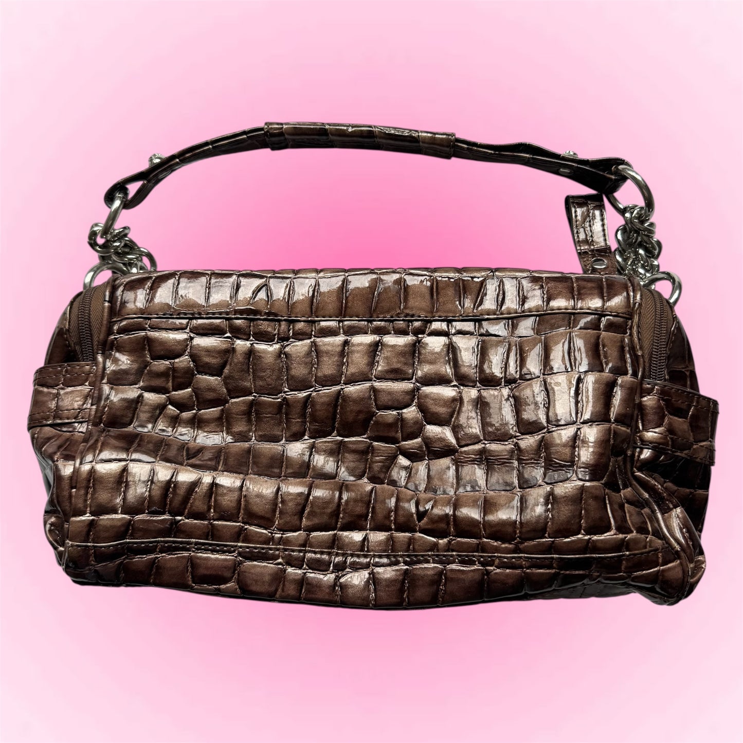 Brown Croc Vintage Bag