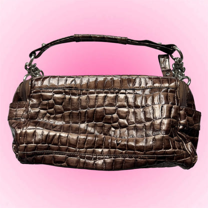 Brown Croc Vintage Bag