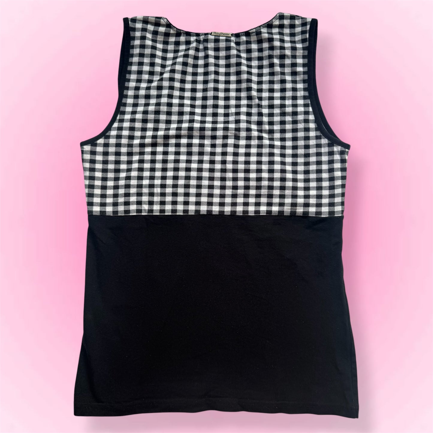 Gingham Cherry Y2K Shirt (M)
