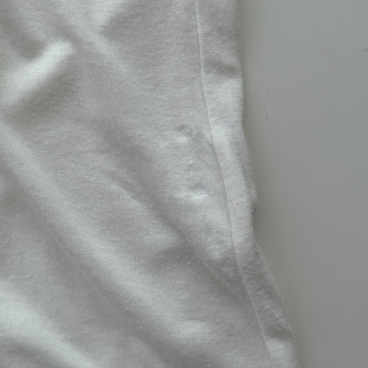 White Ruched Coquette Tshirt (M)