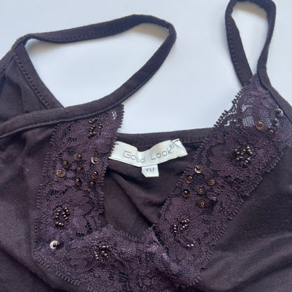 Vintage Fairy Lace Trim Cami Top (XS/S)