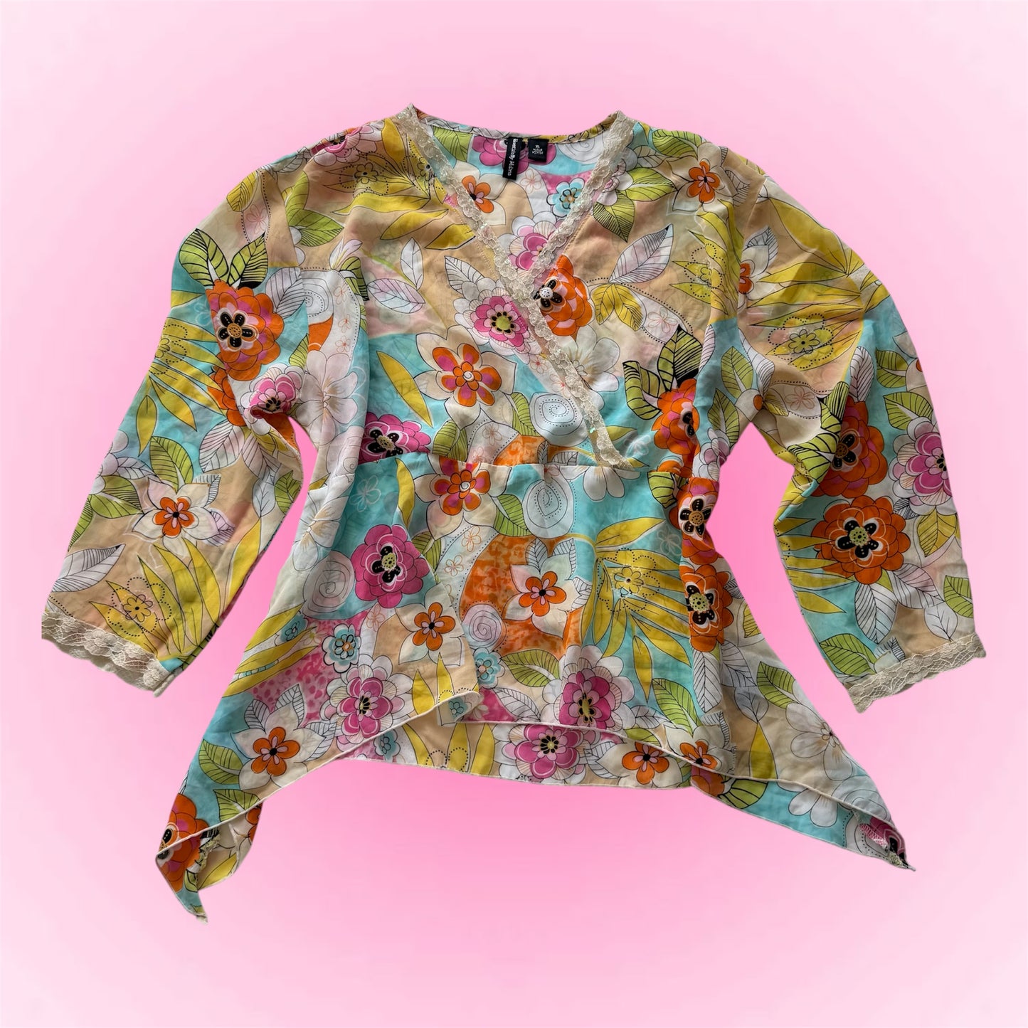 Vintage floral shirt (L)