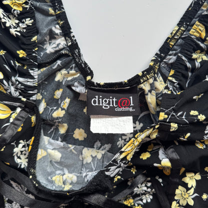 Floral Tie-Front Top (M)