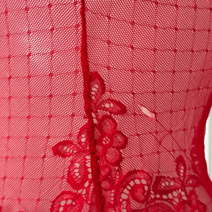 Red lace top (S)