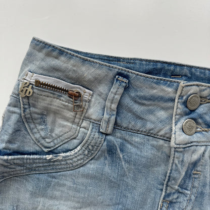 Denim mini skirt (XS)