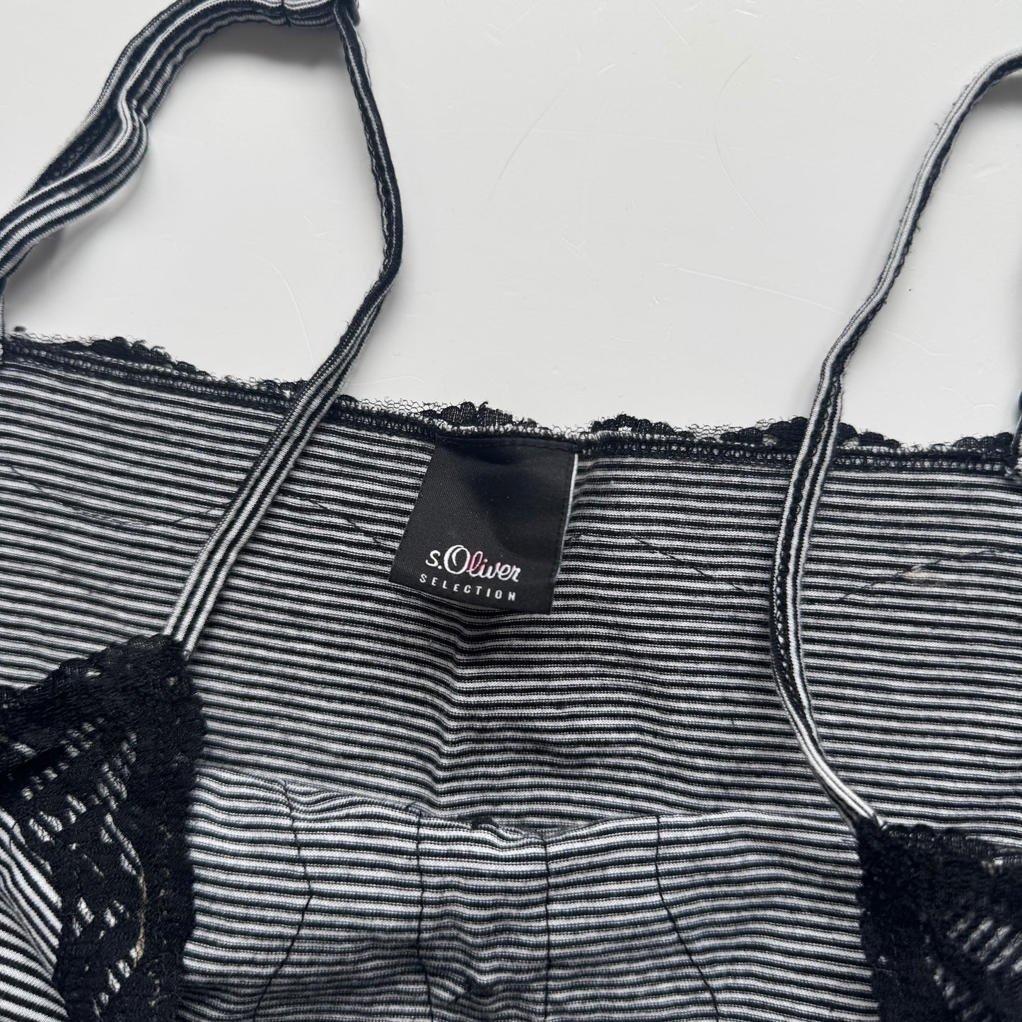Striped Lace Trim Cami (S)