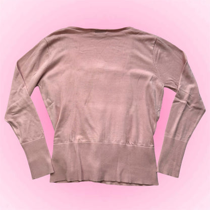 Pink coquette cardigan (L)