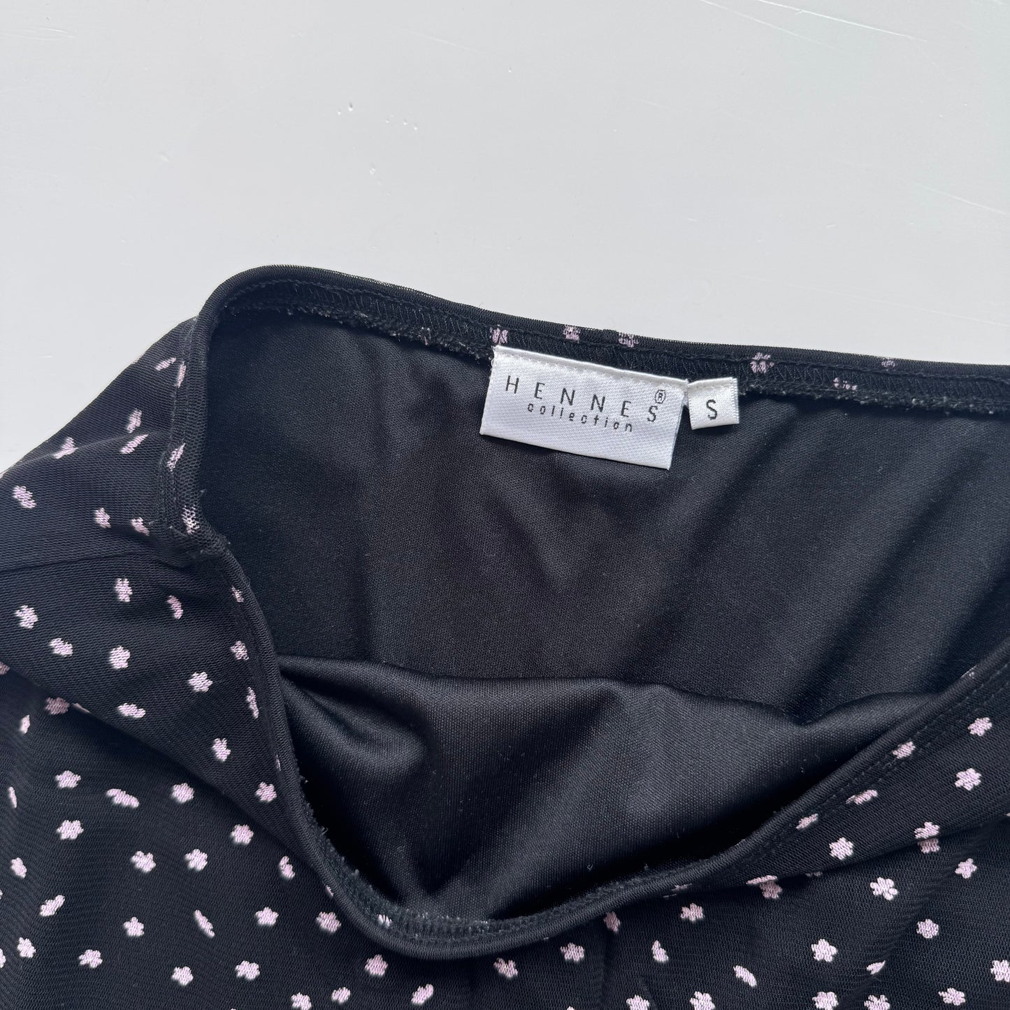 Black Flower Midi Skirt (S)