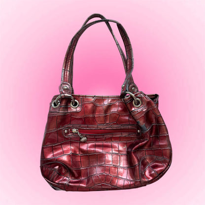 Vintage Red Shoulder Bag Kathy Van Zeeland