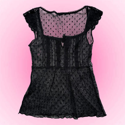 Black Babydoll Tshirt (XS/S)