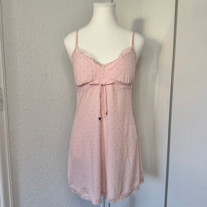 Pink Heart Coquette Babydoll Dress (S)