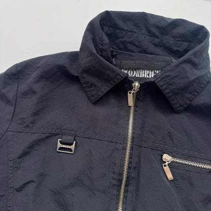 Black Y2k Zip-Up Jacket (S)