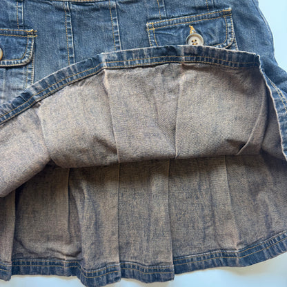 Vintage Denim Mini Skirt (M)