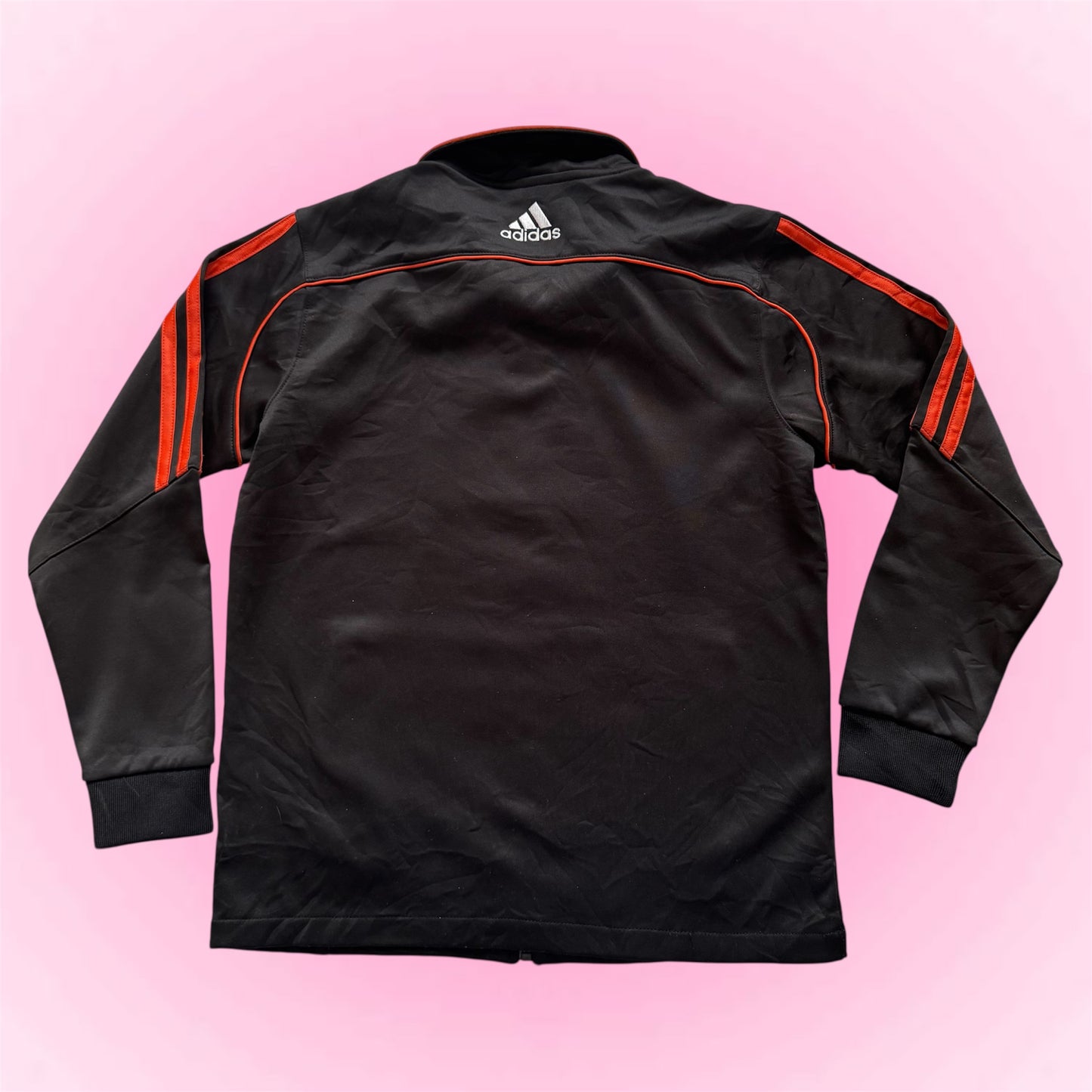 Black/orange Adidas jacket (S)