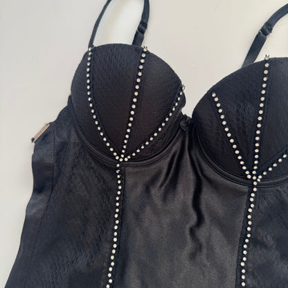 Black rhinestone corset (75B)
