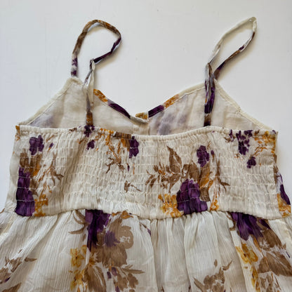 Floral Fairycore Vintage Dress (M)