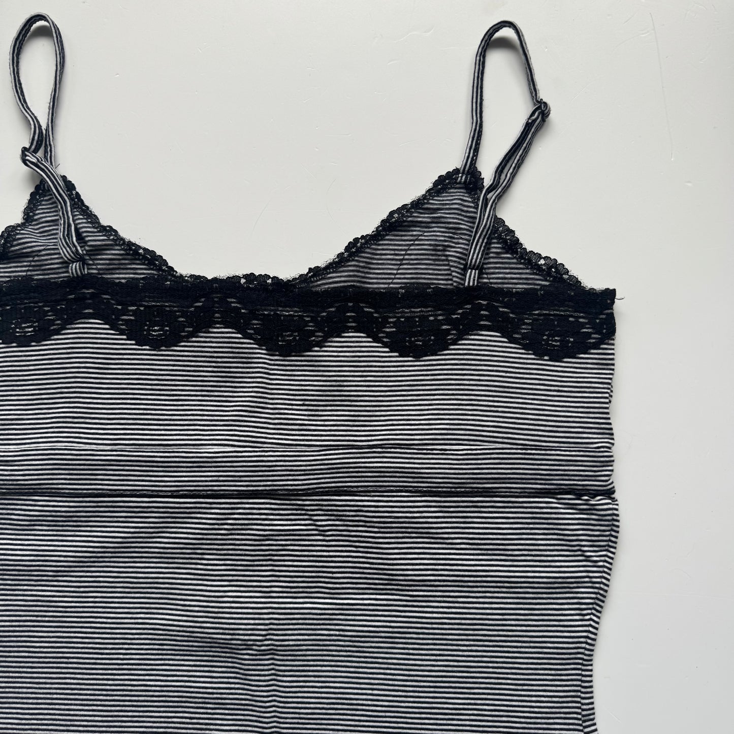 Striped Lace Trim Cami (S)