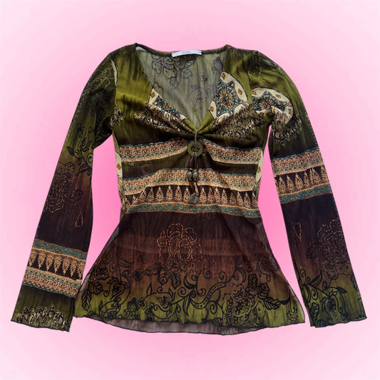 Sheer Boho Longsleeve (S)