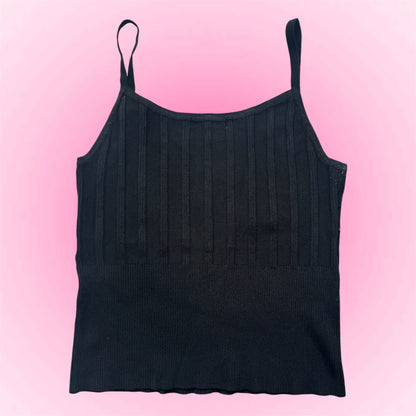 Ribbed Pearl Tank Top (XS)