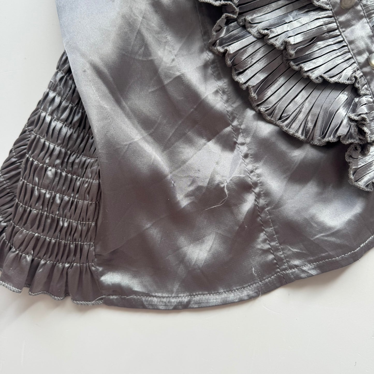 Silver Ruffled Camisole (XS)