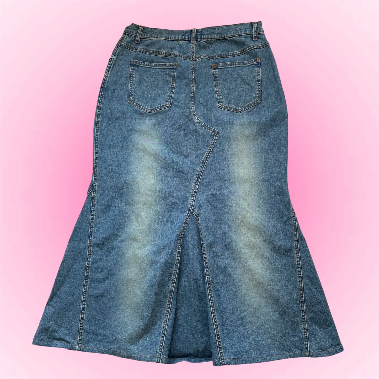 Denim maxi skirt (M)
