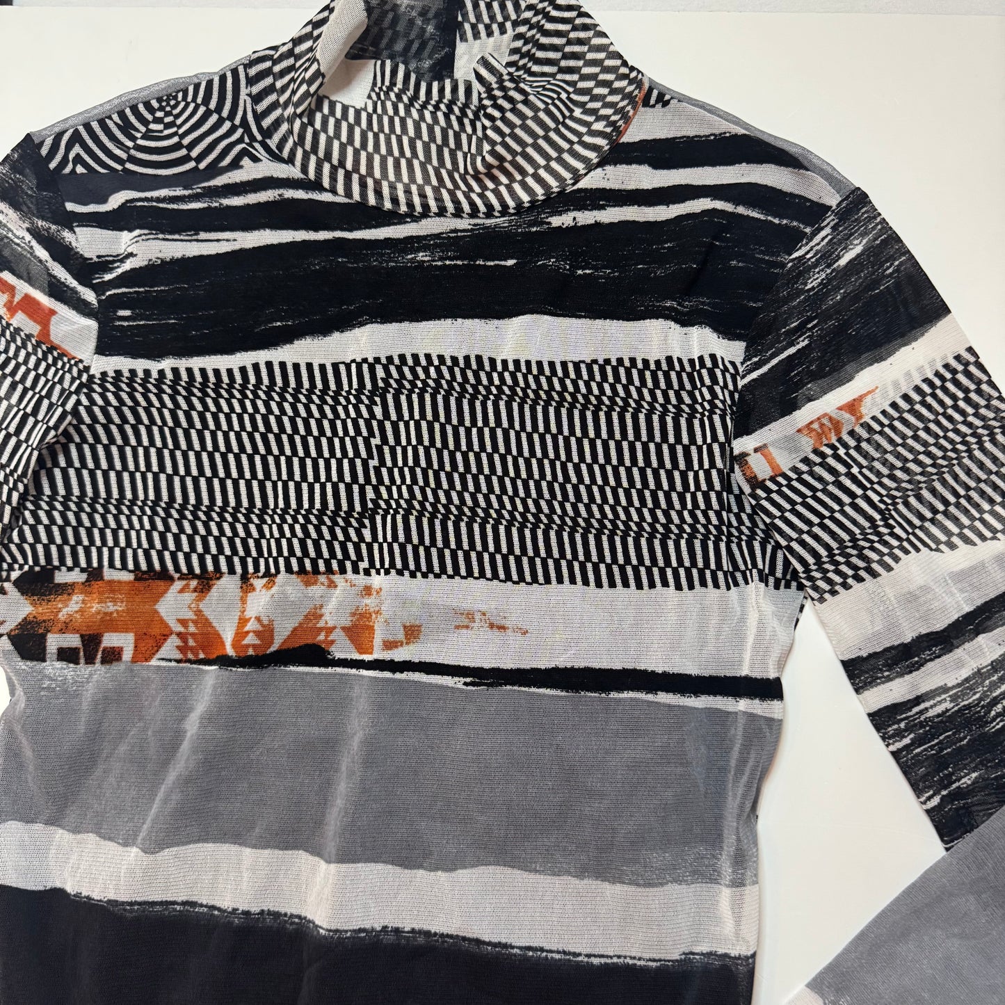 High-Neck Mesh Top (S/M)
