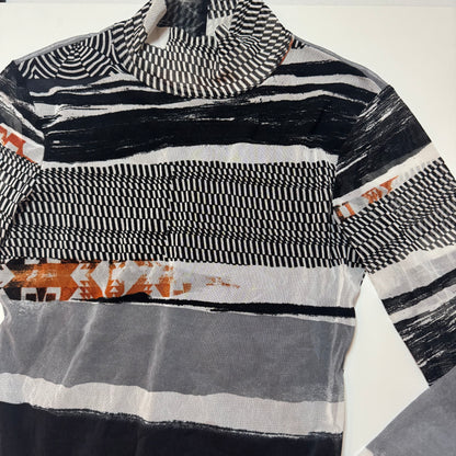 High-Neck Mesh Top (S/M)