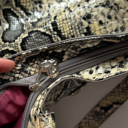 Snakeskin Print Tote Bag