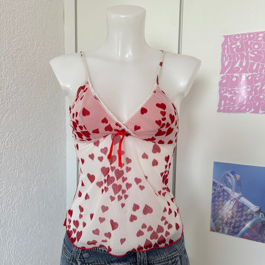 Y2k mesh heart top (S)