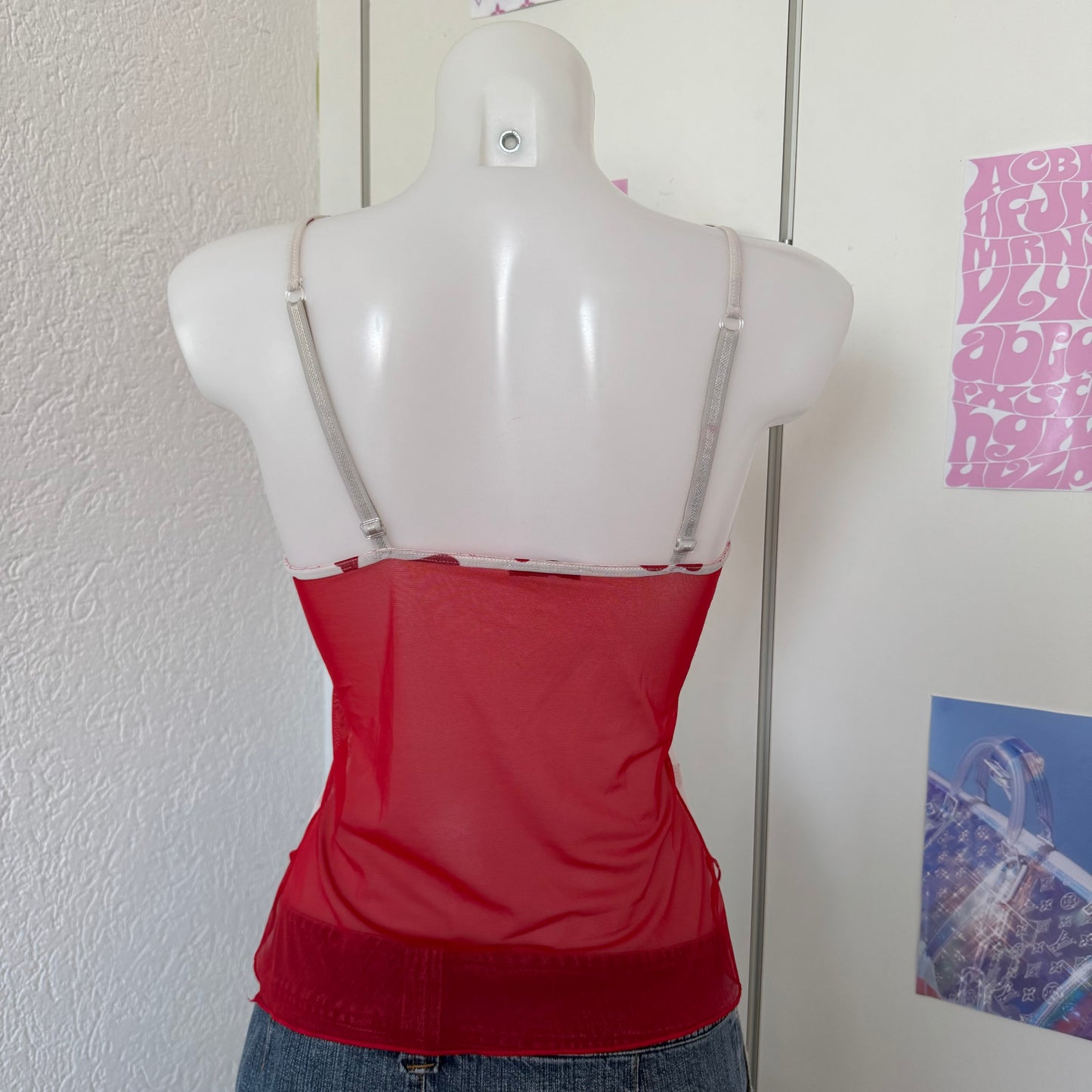 Y2k mesh heart top (S)