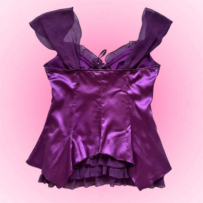 Purple Corset Babydoll Shirt (S)