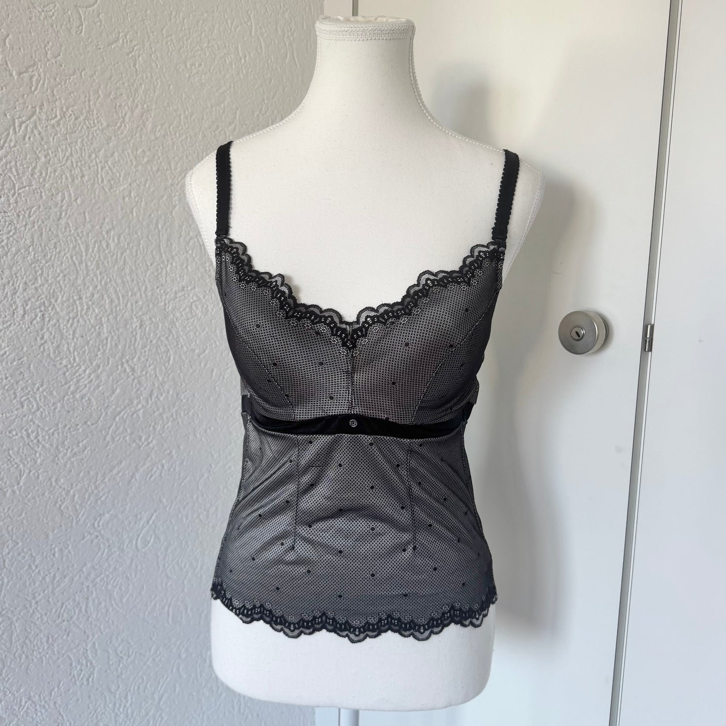 Black Y2k Corset Top (80B)